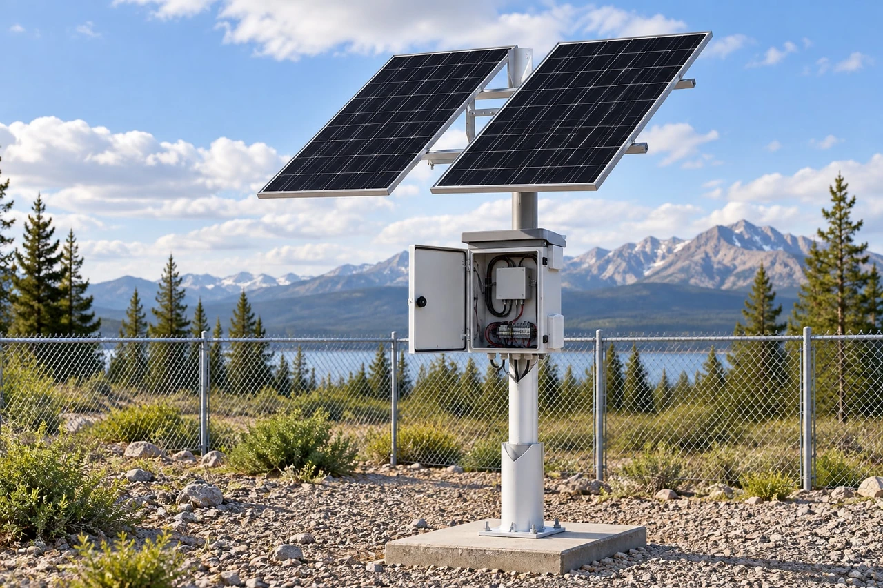 Maxsol CS400150 outdoor solar power system with two 200W solar panel modules