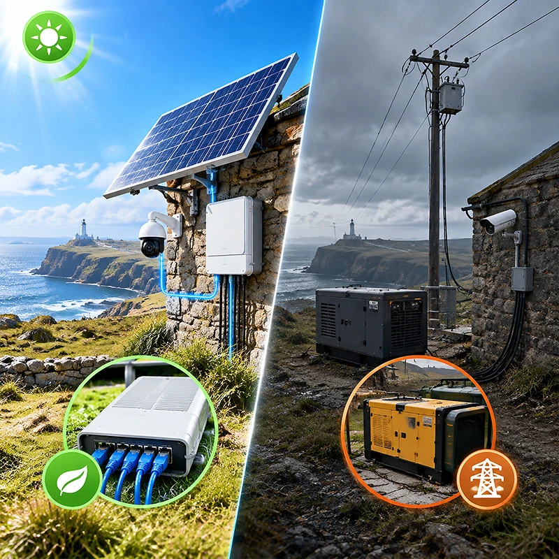 Solar PoE vs Grid Power for Remote Philippine Sites