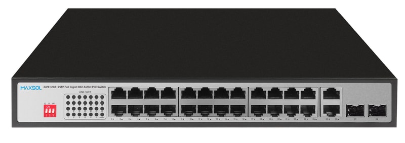 24-Port Long-Range Gigabit Unmanaged PoE Switch, 300W